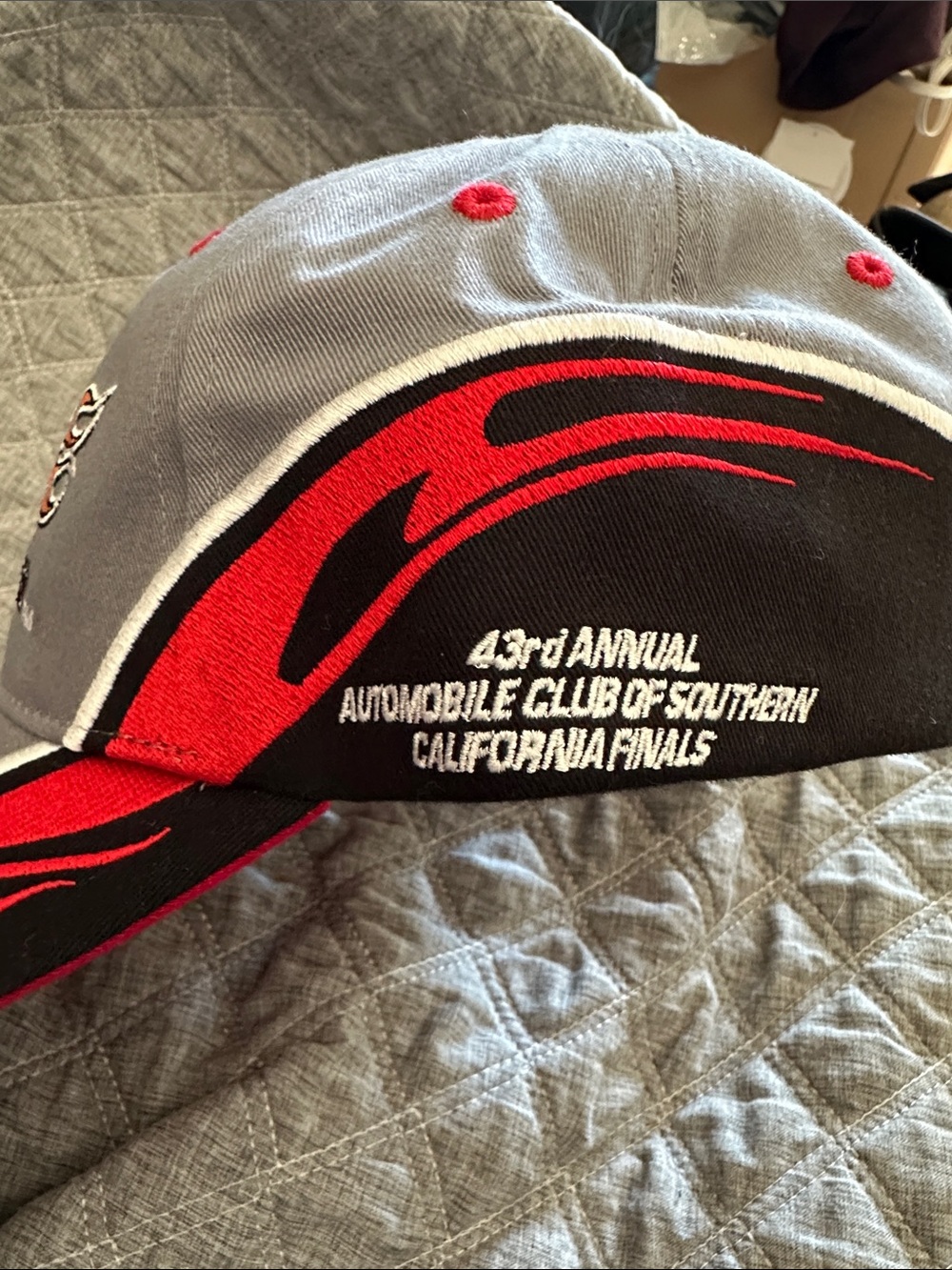 NHRA Gray & Red Members Only Racing Cap - Picture 3 of 6